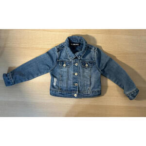 Girls’ Size 4 Blue Denim Jacket  Classic Fit Button Front